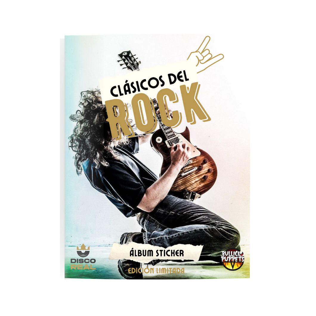 ÁLBUM STICKER - CLASICOS DEL ROCK (ENVIO GRATIS)